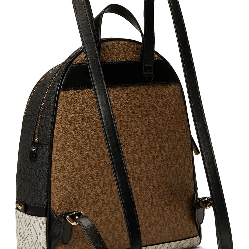Michael Kors Rhea Zip Medium Size Backpack Husk Multi New Sealed - Picture 4 of 10